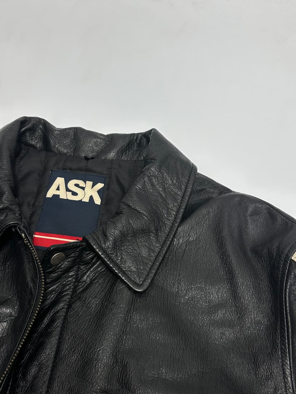 ASK 소가죽 레더자켓 상품이미지5