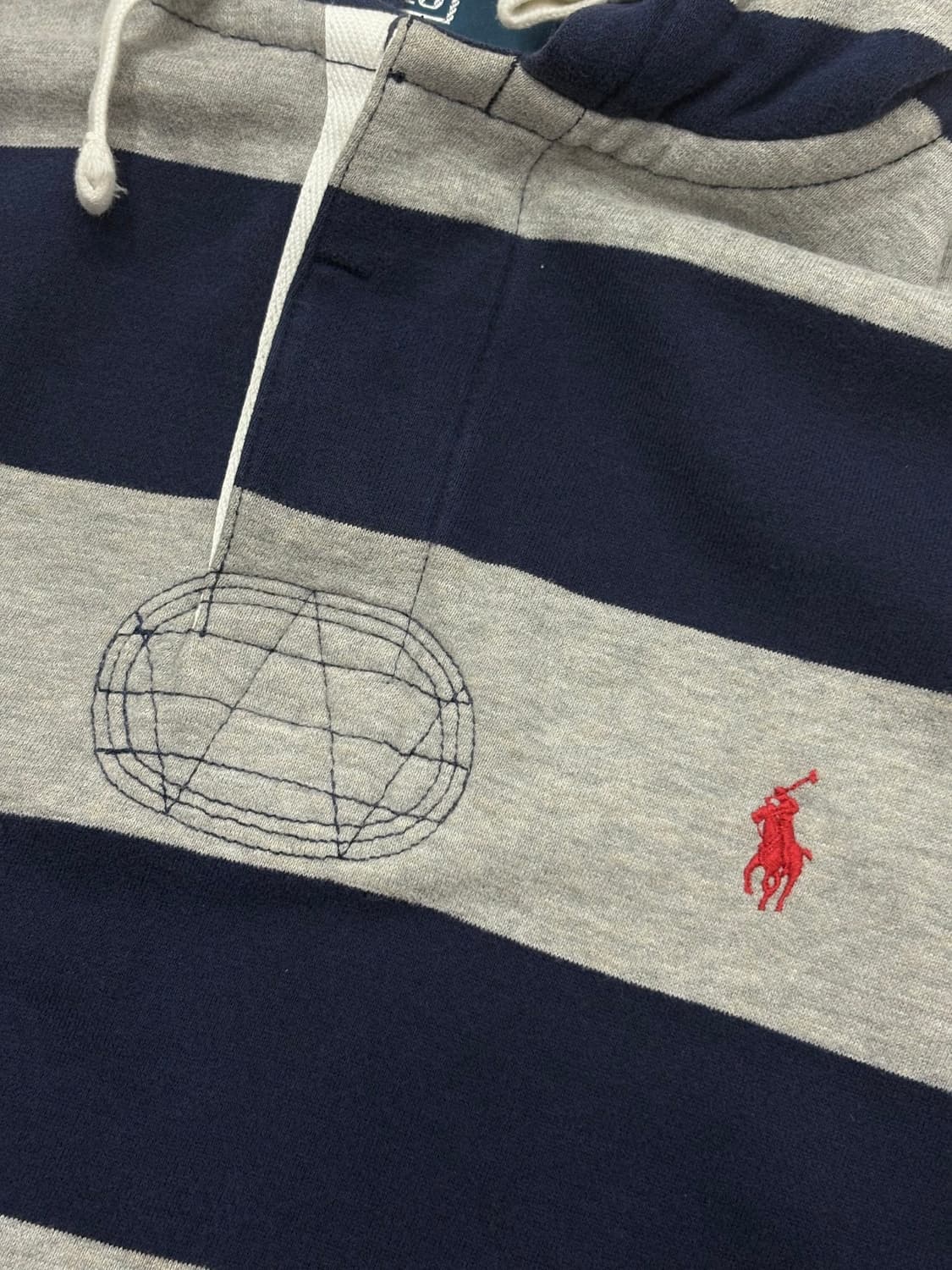 Polo 폴로랄프로렌 단가라 럭비 후드티 상품이미지3
