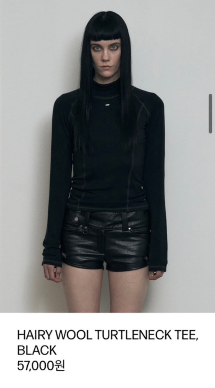 보헤미안서울 hairy wool turtleneck tee  상품이미지1
