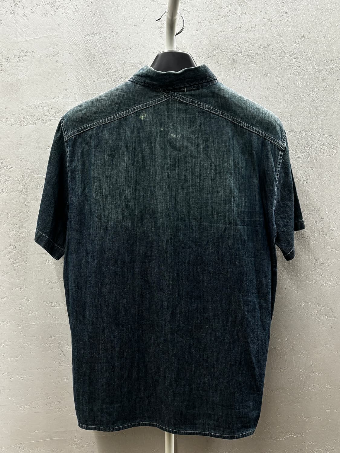 스톤아일랜드 데님 반팔 셔츠 *이염 상품이미지7