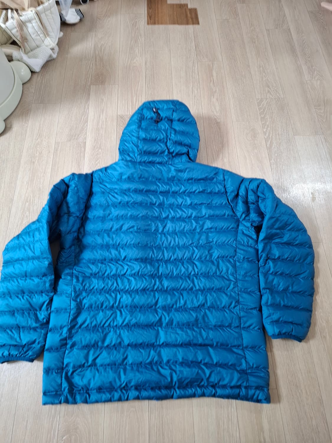 XL 파타고니아 다운스웨터 후디 후드 다운 패딩 블루 상품이미지6