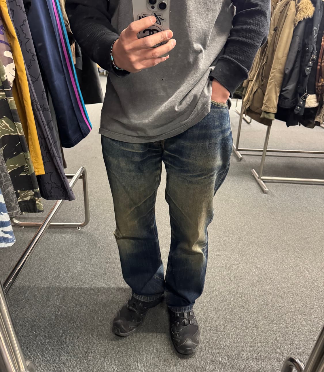 33)리바이스 빈티지 505 워싱 데님팬츠 상품이미지2