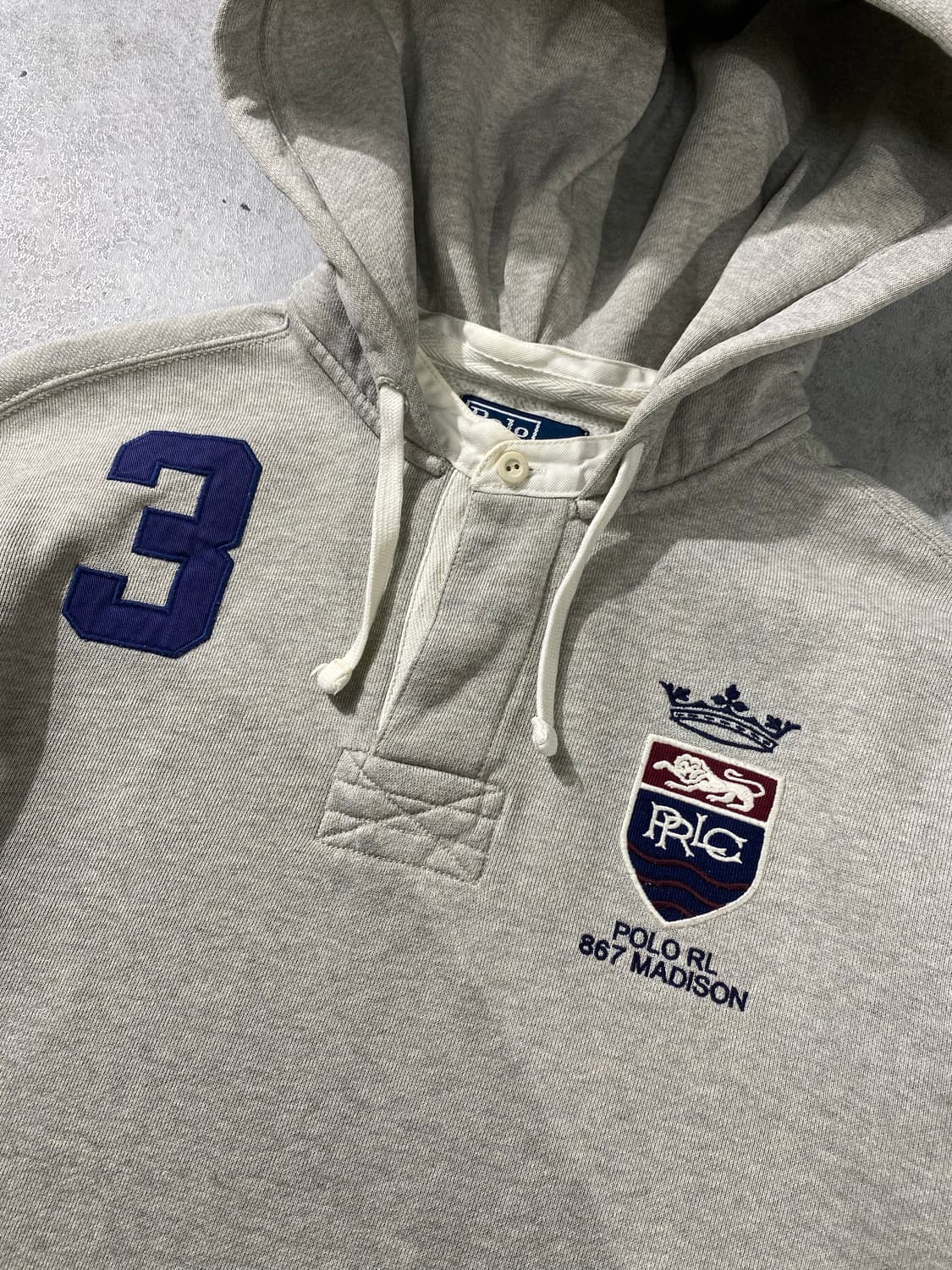 [L] 00s Polo 폴로랄프로렌 헨리넥 버튼 후디 상품이미지3