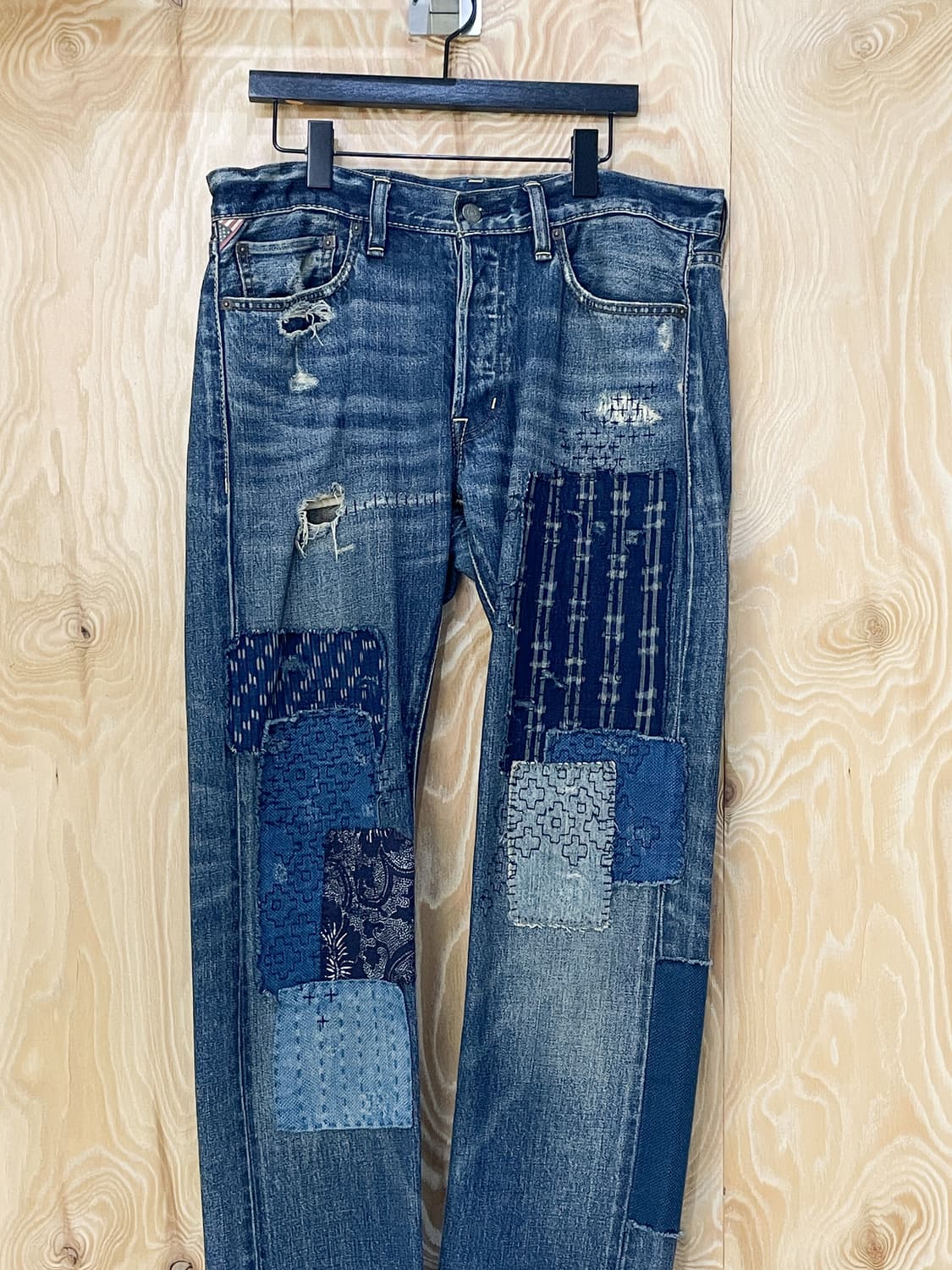 데님 & 서플라이 크러쉬 리페어 데님팬츠 상품이미지3