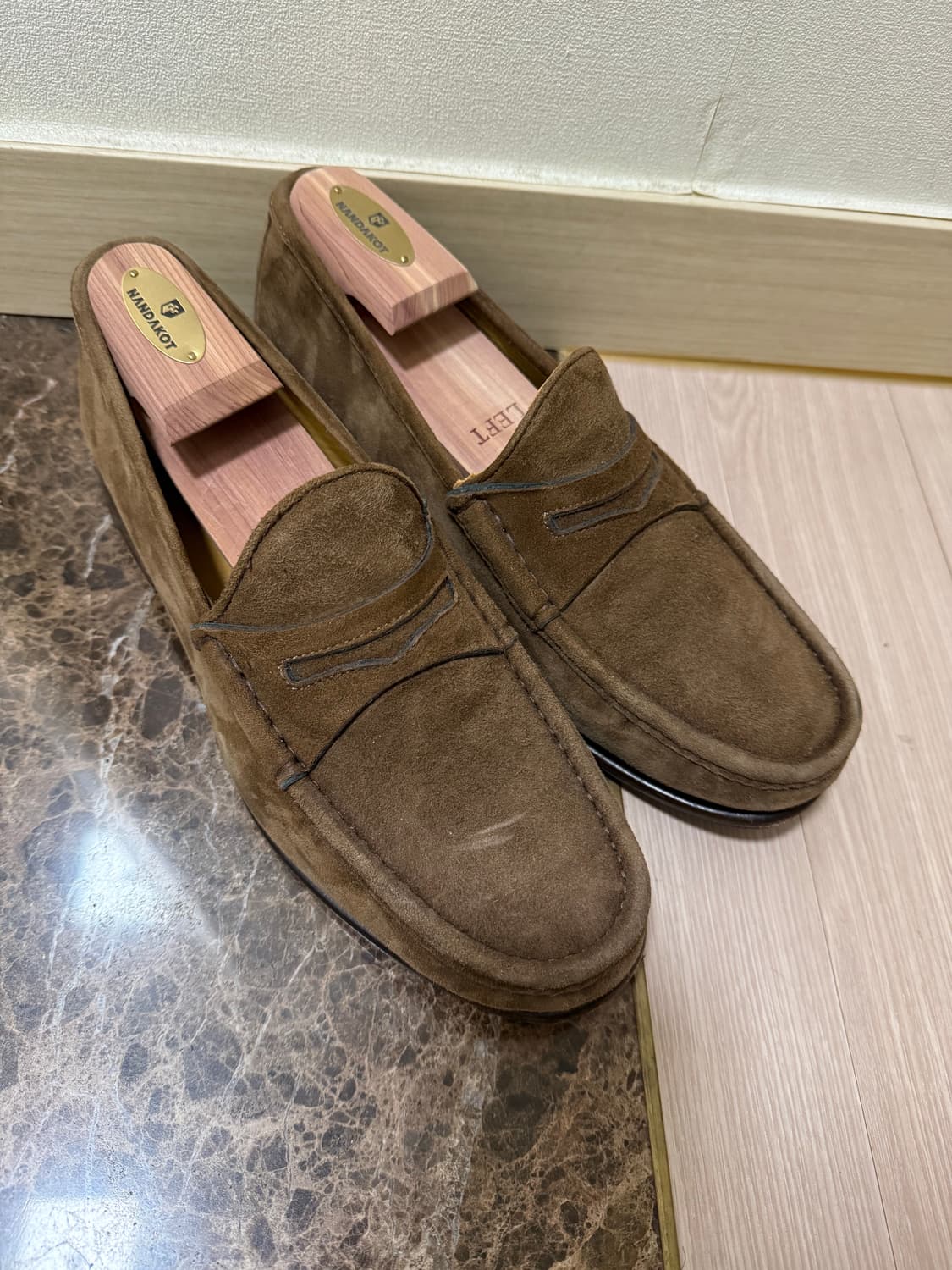 Parlour 스웨이드 페니 로퍼 브라운 270 상품이미지1