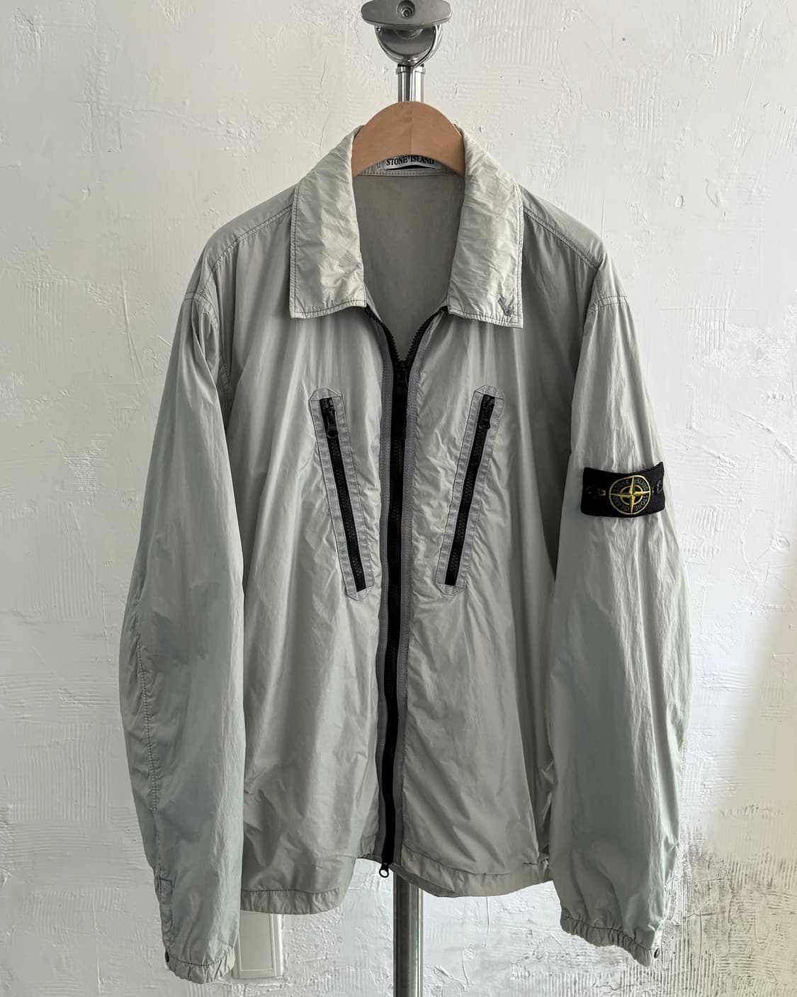 Stone Island 스톤아일랜드 아이스민트 크링클랩스 와펜 셔츠자켓 상품이미지1