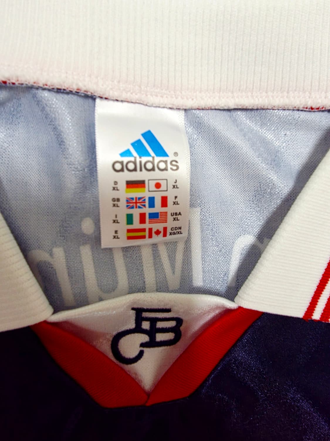 초희귀 아디다스 빈티지 97 99 바이에른 뮌헨 오펠 홈 유니폼 져지xl 상품이미지5