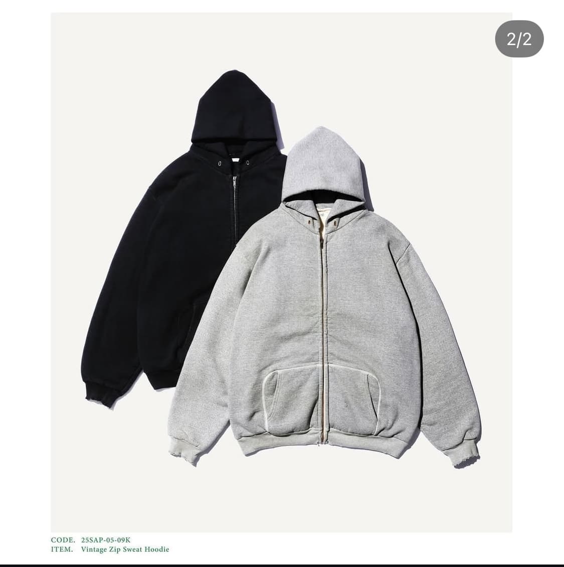 아프레쎄 후드 집업 그레이 3sz 상품이미지1