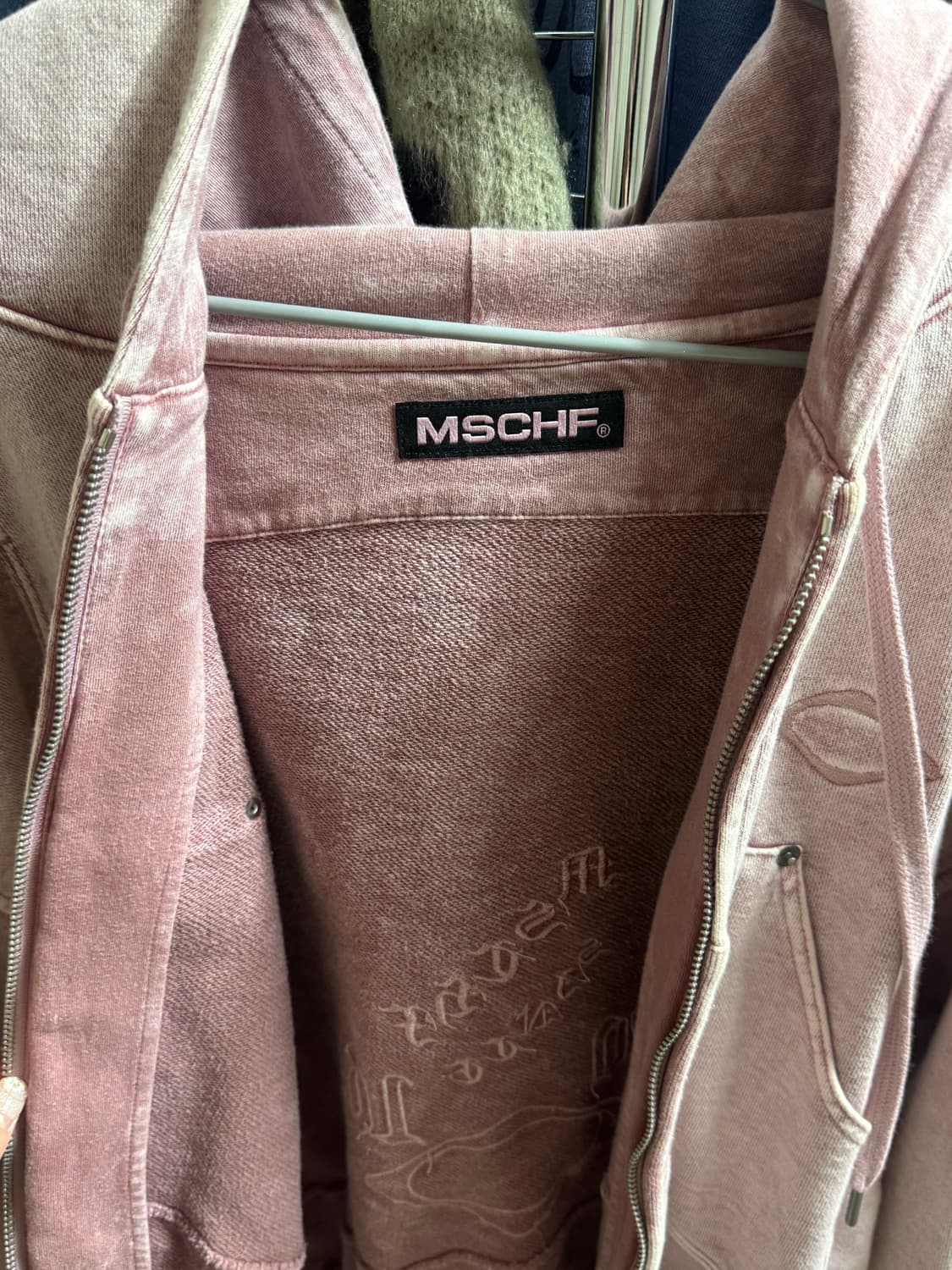 미스치프 벌룬 후드 워시드 핑크 브라운 (M) 상품이미지4