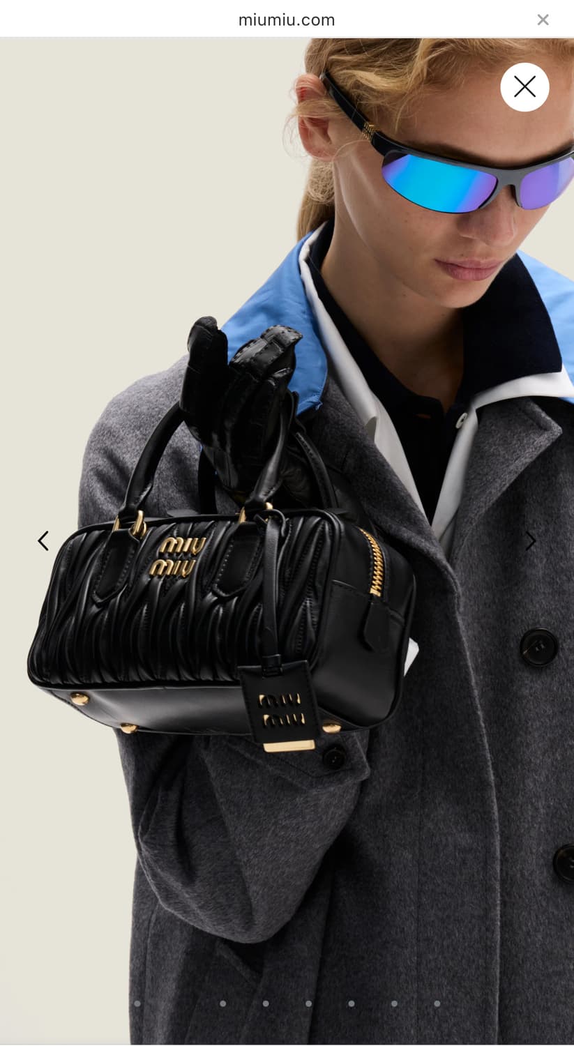 미우미우 아르카디 마테라쎄 나파 가죽백 (레귤러) 상품이미지2