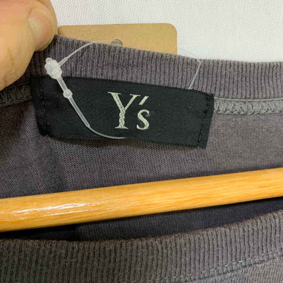 요지야마모토 Ys 프린팅 롱슬리브 긴팔 티셔츠 퍼플차콜 남녀공용 상품이미지5