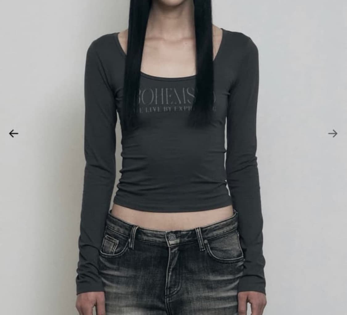 보헤미안 서울 페일프린티드 롱슬리브 상품이미지1