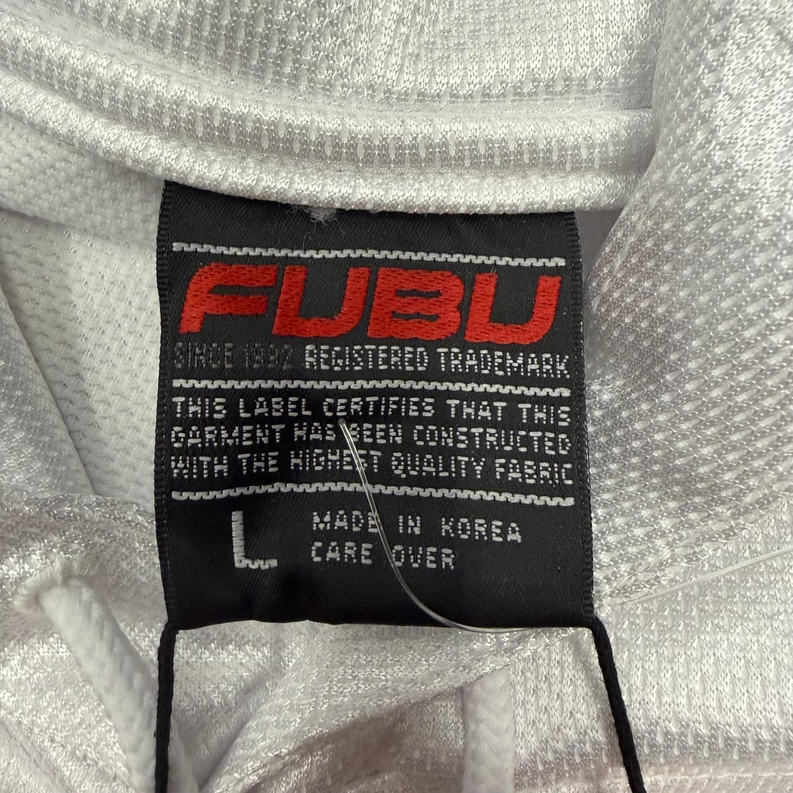 00s 푸부 올드스쿨 에나멜 빅 로고 화이트 후드티 L 상품이미지7