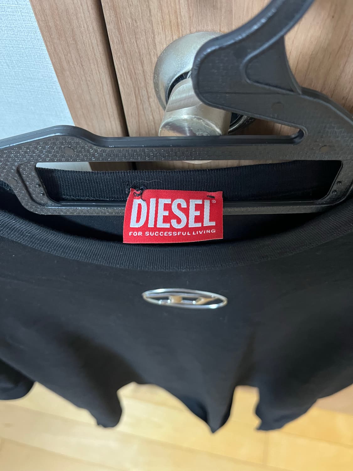 Diesel 블랙 반팔티 상품이미지3