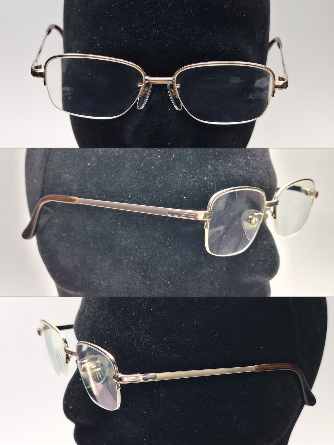일제 순수 티타늄 반무테 안경테/MATRIX MA-5947/일본 빈티지  상품이미지6