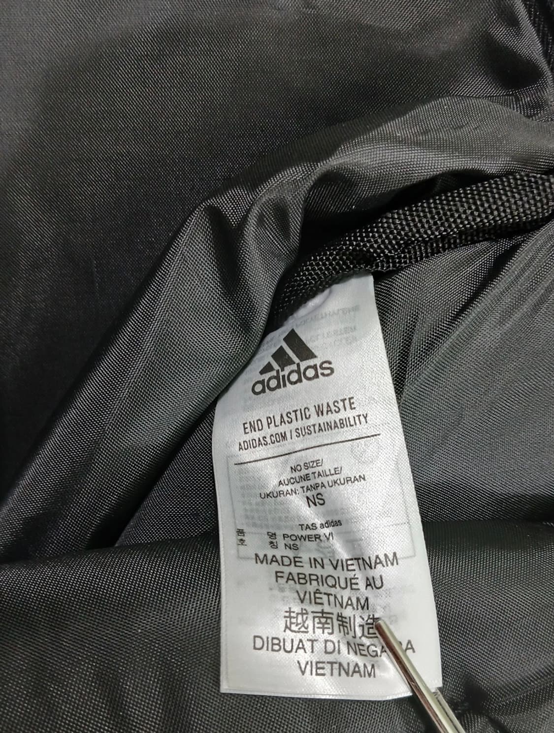 아디다스 파워 VI 백팩 블랙 HB1324 상품이미지3