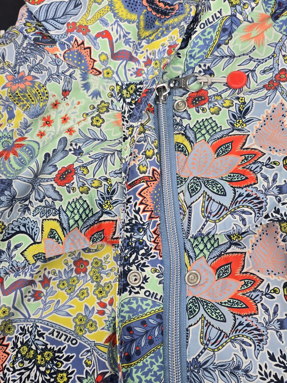 오일릴리 플라워 패턴 하프 바람막이 상품이미지6