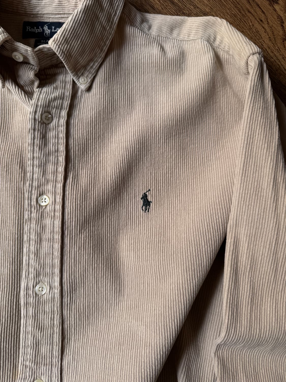 [L]폴로 랄프로렌 BLAIRE 베이지 코듀로이 셔츠 상품이미지3