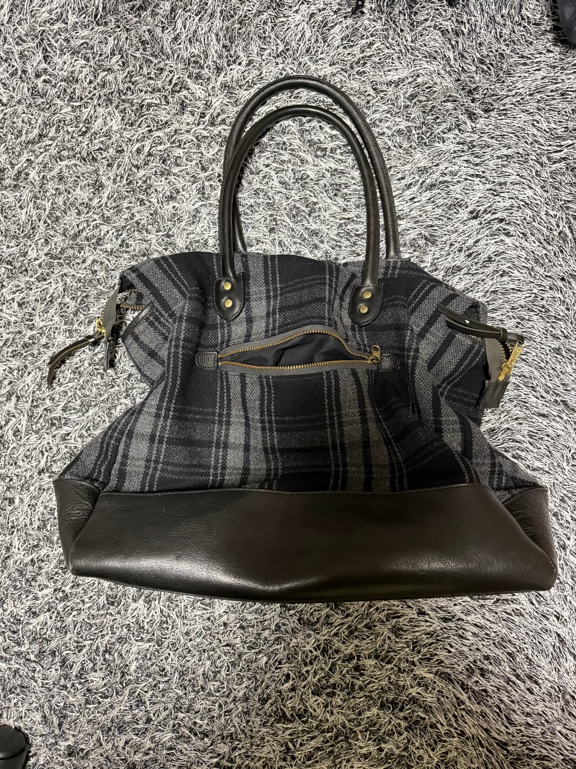 히스테릭 글래머 체크 토트백입니다(유일매물) 상품이미지1