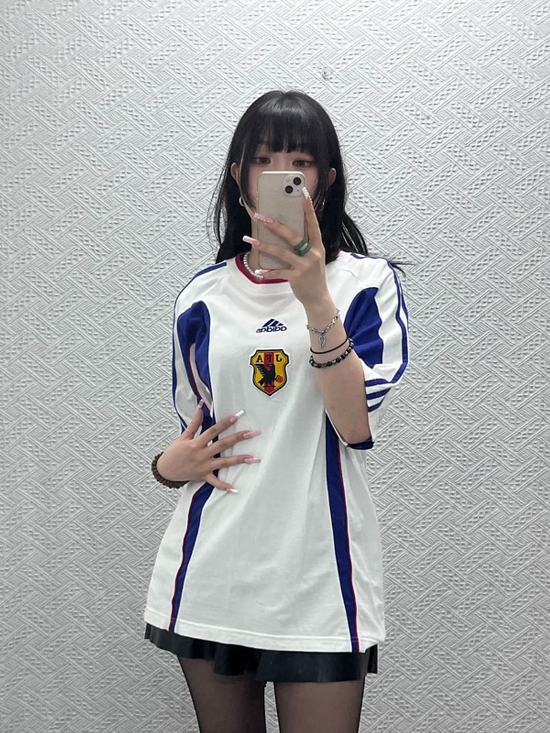 아디다스 올드스쿨 레트로 일본 국대 져지 반팔티 100 C12317 상품이미지2