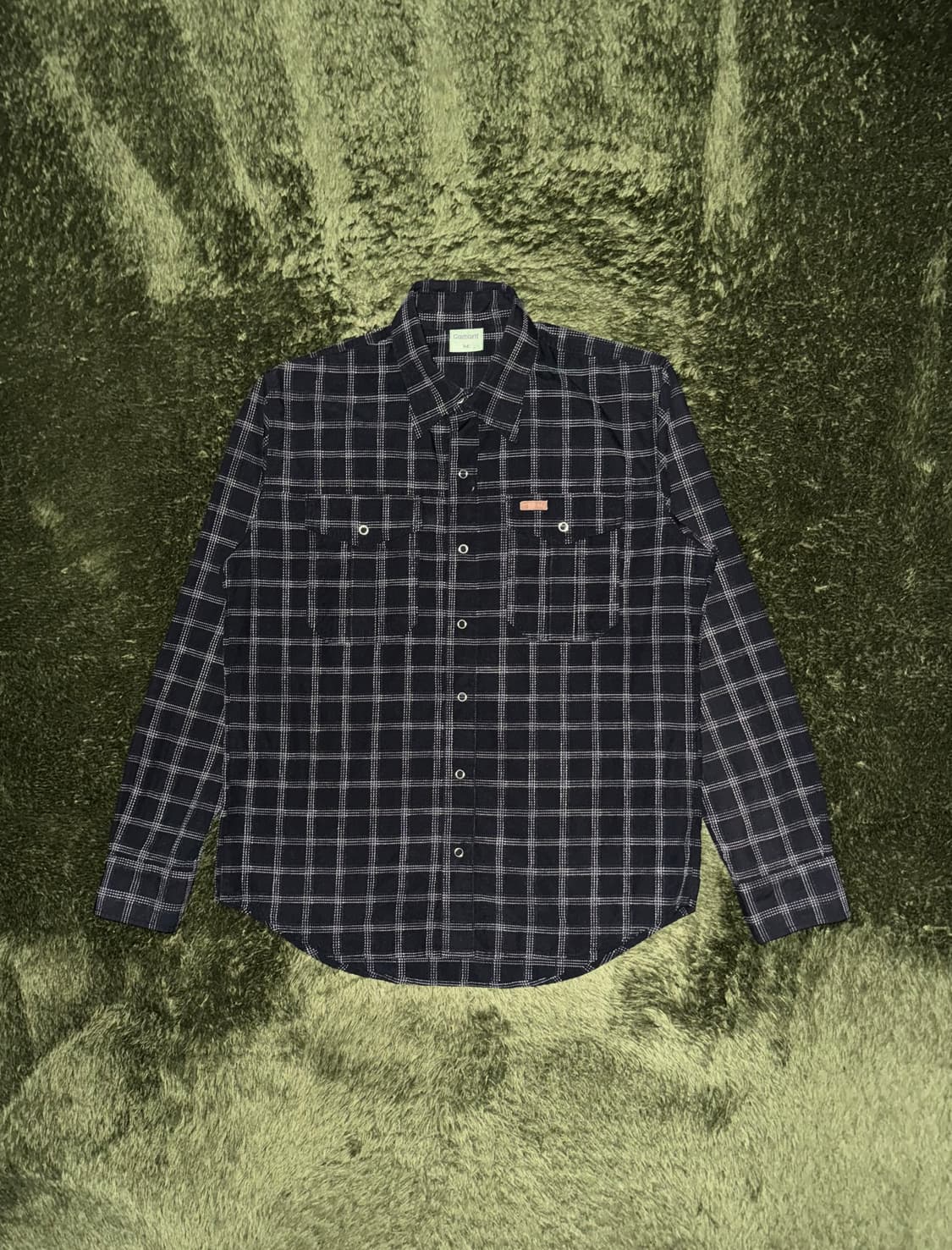 [M] Carhartt 칼하트 재팬 릴리즈 윈도우페인 체크 워크 셔츠 상품이미지1