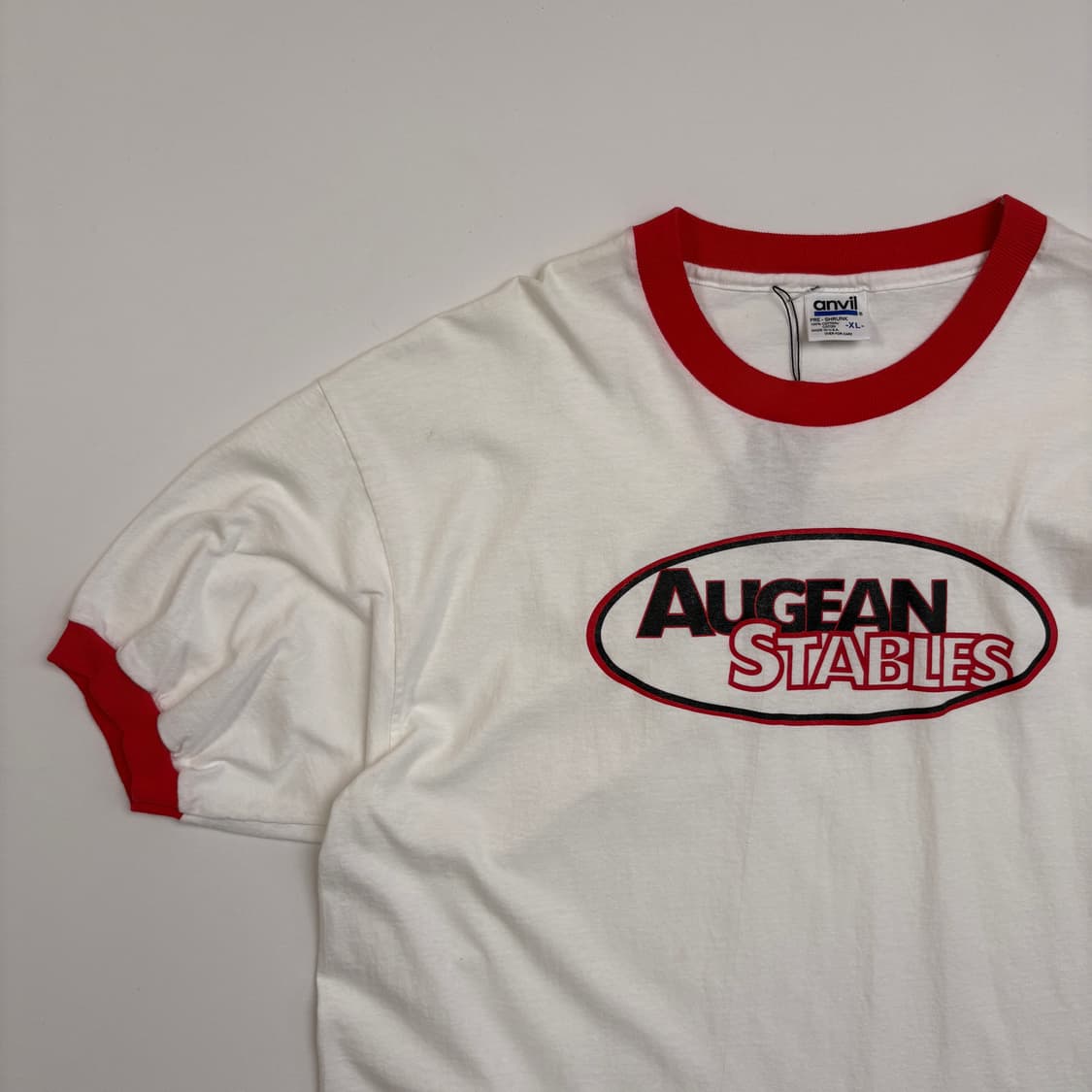 [XL] 90s USA anvil AUG ringer crew neck 상품이미지2