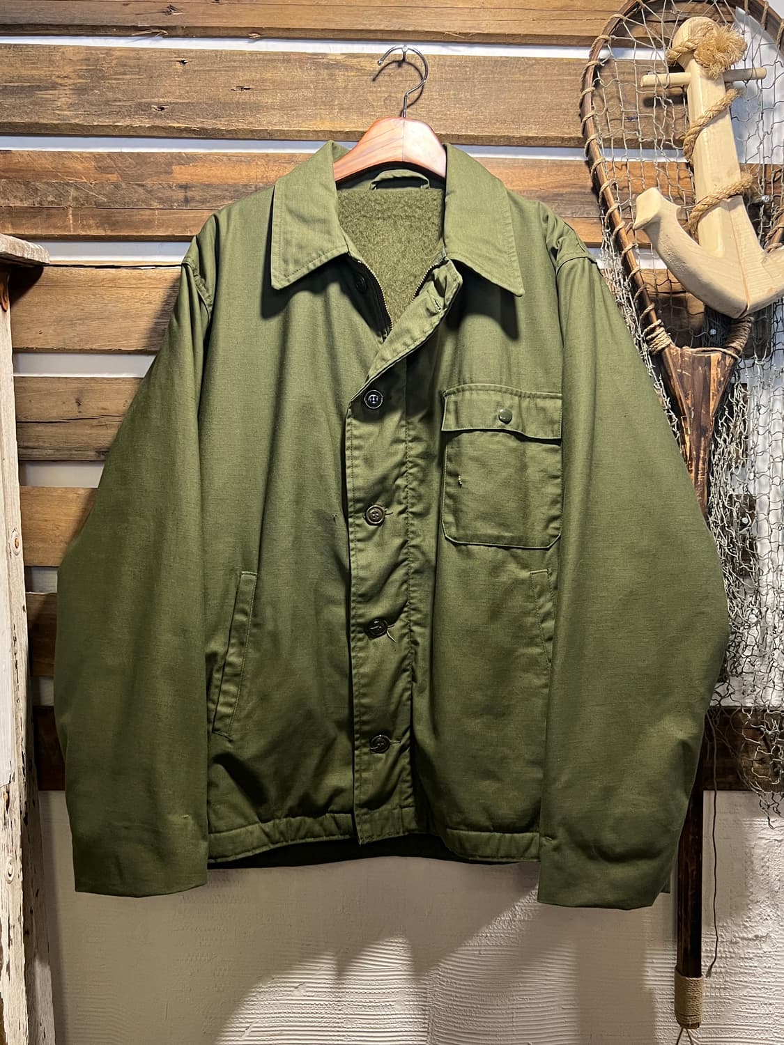 [L]80's 오리지널 U.S NAVY 미 해군 TYPE A-2 덱자켓 상품이미지1