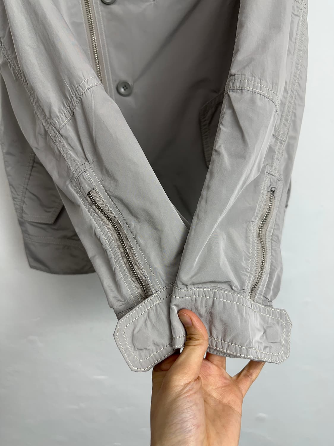 Solid Homme Asymmetrical Zip Button Jack 상품이미지5