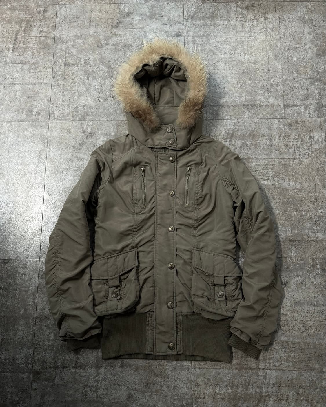 와이투케이 하이 넥 퍼 후디드 파카 상품이미지1