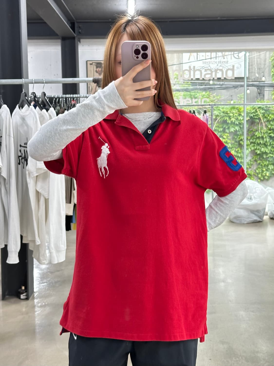 폴로랄프로렌 빅포니 넘버링 PK반팔티 레드 상품이미지1