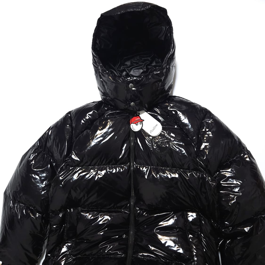 말본 Malbon 벤치 다운 패딩 파카 블랙 상품이미지3