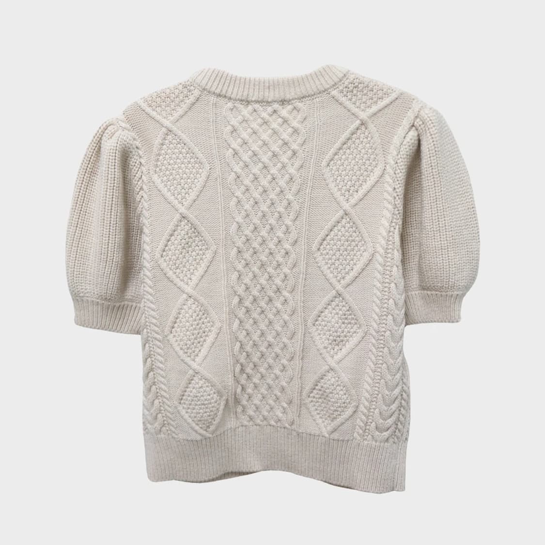 잉그니 퍼프 소매 반팔 니트 63469 상품이미지2