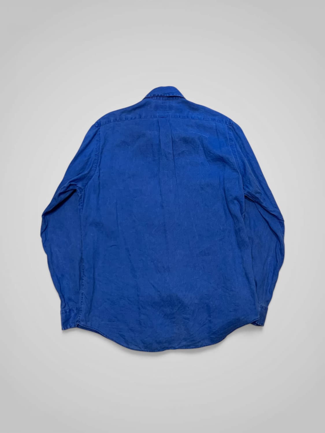 [M] 폴로 오션 워시 린넨 셔츠 블루 상품이미지5