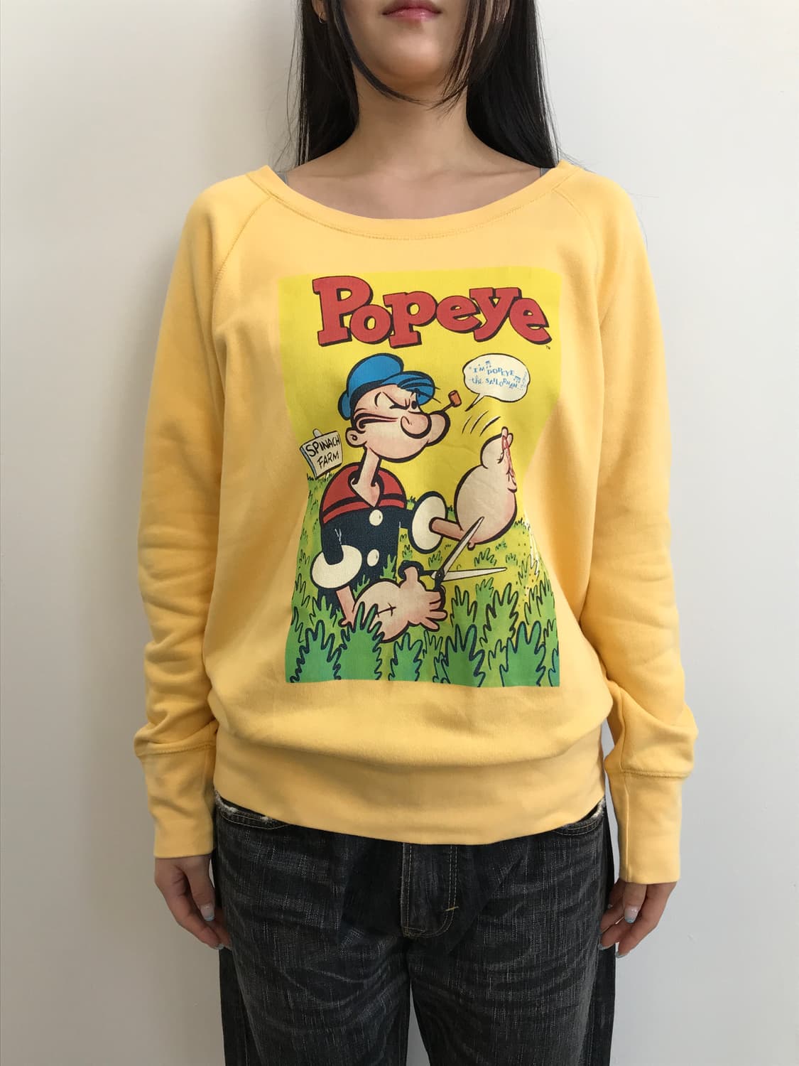 Uniqlo UT Popeye Sweatshirt Yellow 상품이미지2