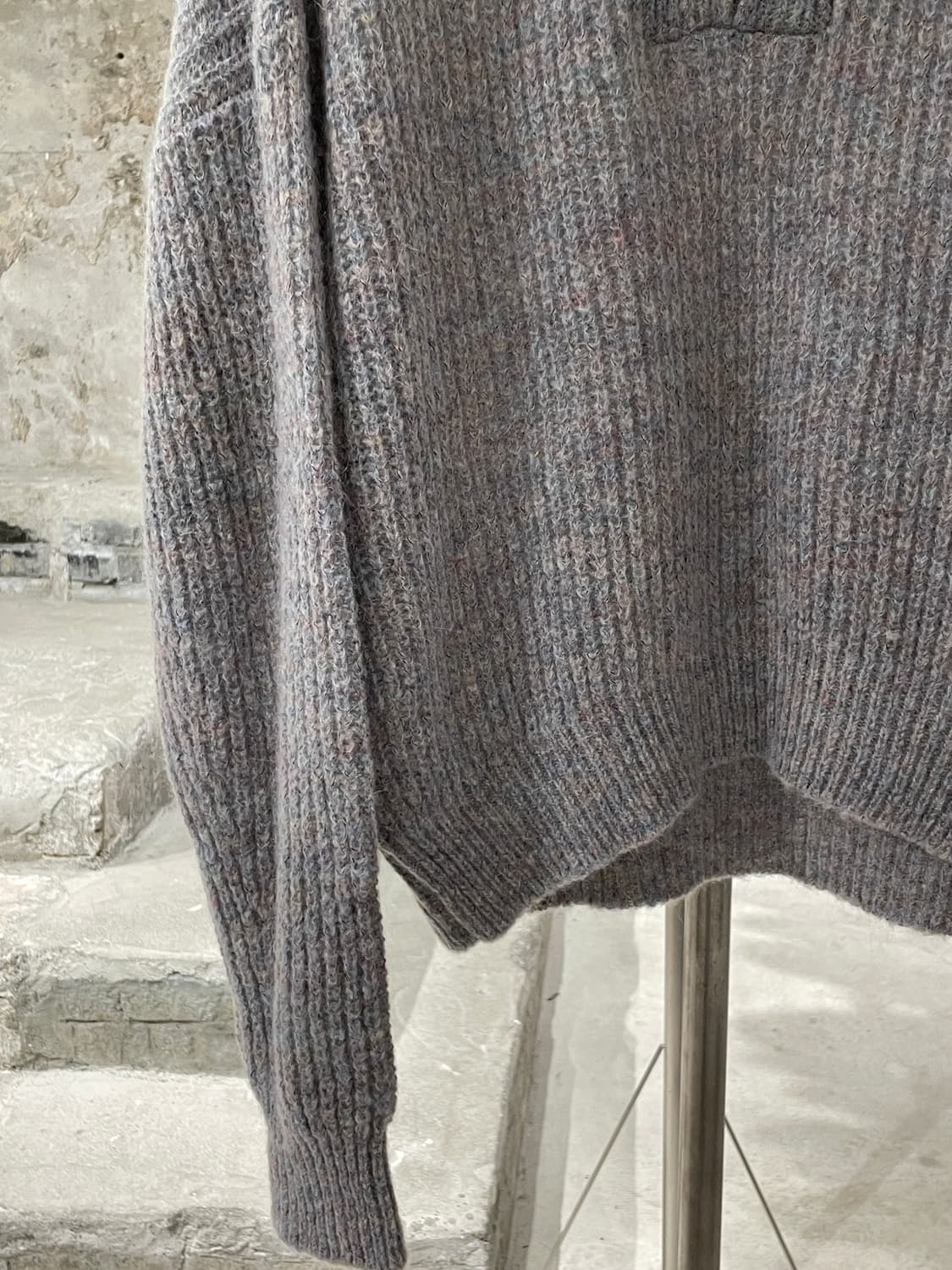 이자벨 마랑 에뚜왈 코튼 캔디 하프집 모헤어 폴라 니트 상품이미지4