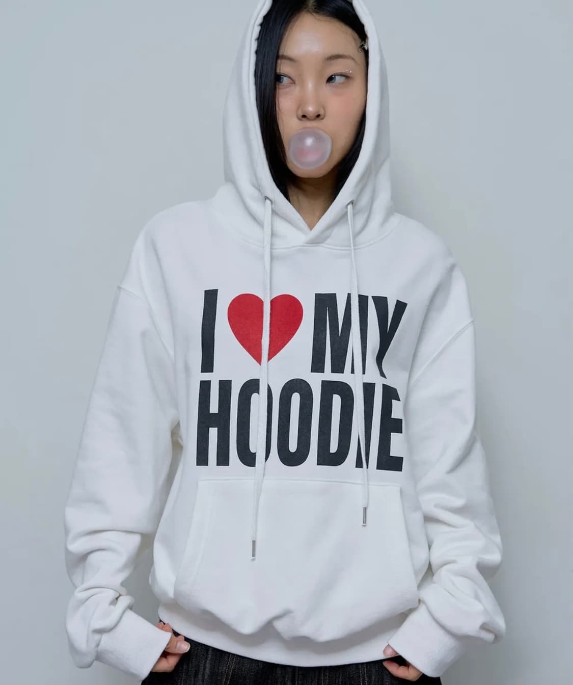 팬시클럽 아이 러브 마이 후드 (WHITE) 상품이미지2