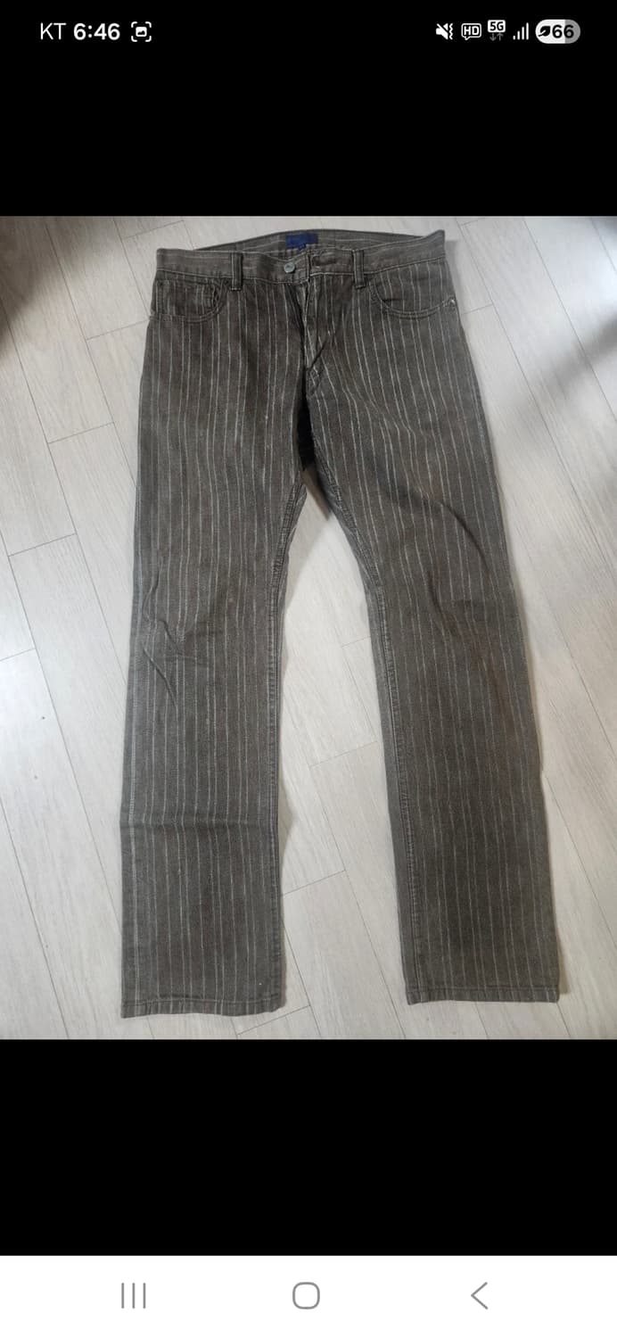 BEAMS 빔즈 남성 스트라이프 브라운진 31 사이즈 상품이미지2