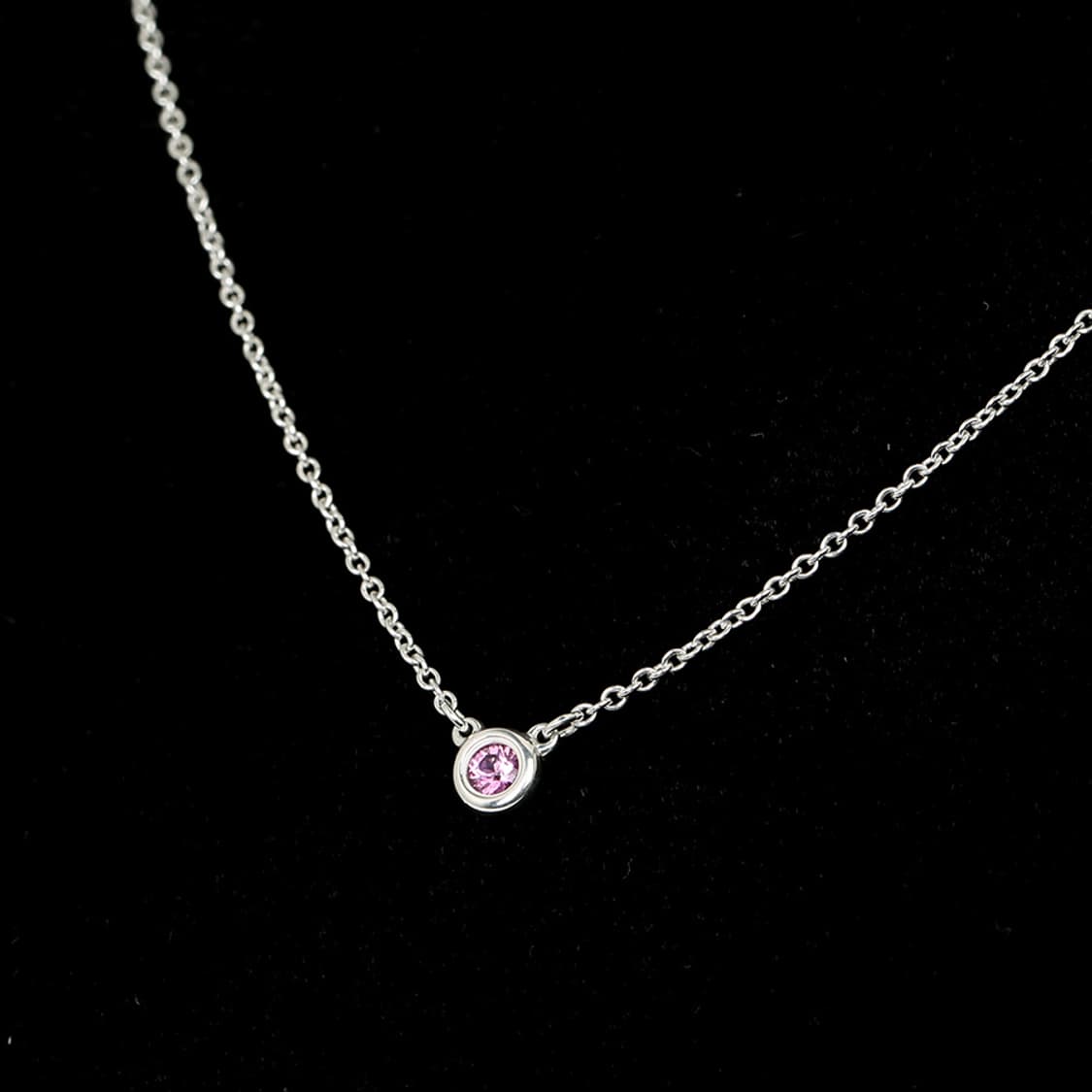 티파니 엘사 퍼레티 목걸이 바이더야드 핑크사파이어 네크리스 상품이미지4