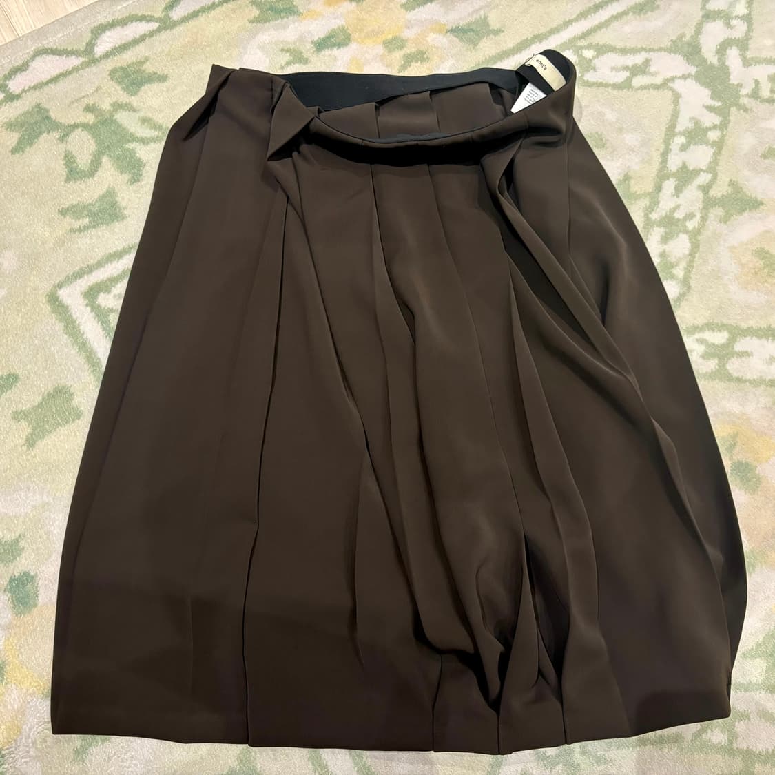 eonts 플리츠 스커트 브라운 상품이미지4