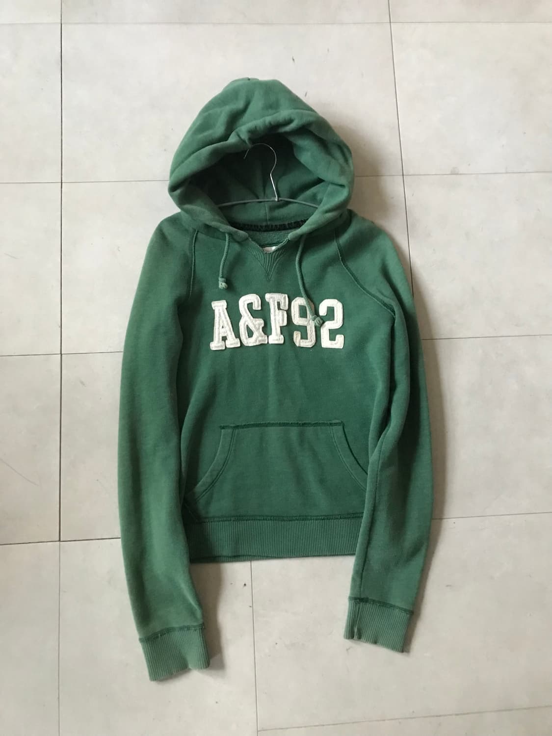 아베크롬비 빈티지그린 후드티 상품이미지9