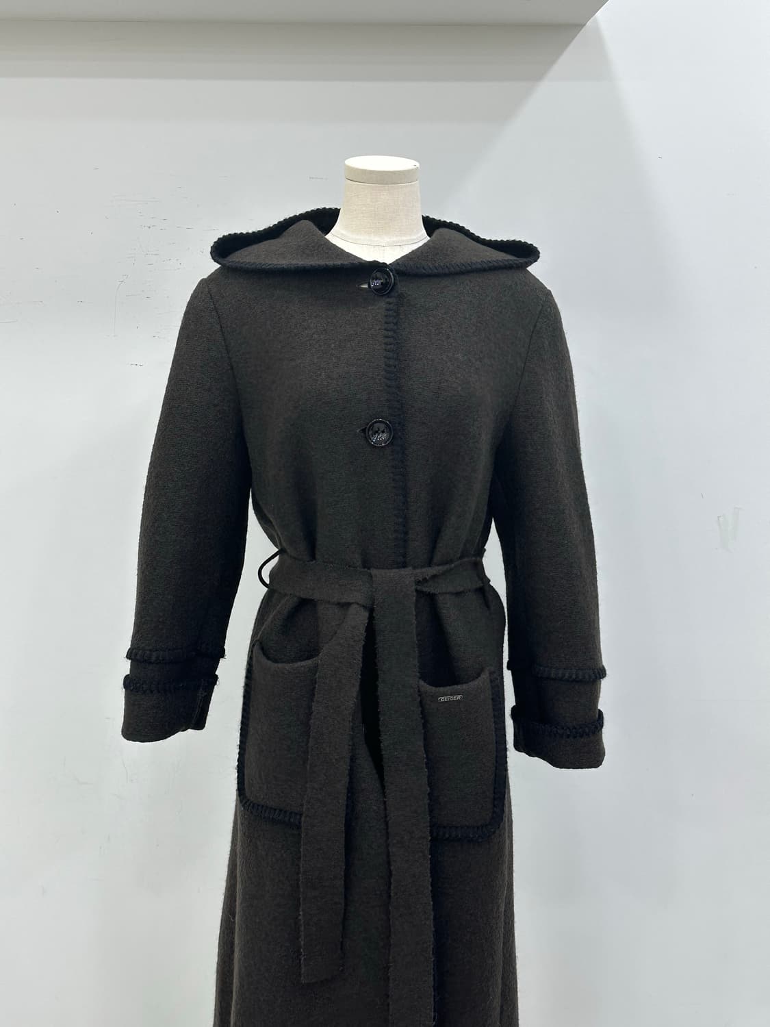 가이거 버진울 후드 코트 상품이미지2