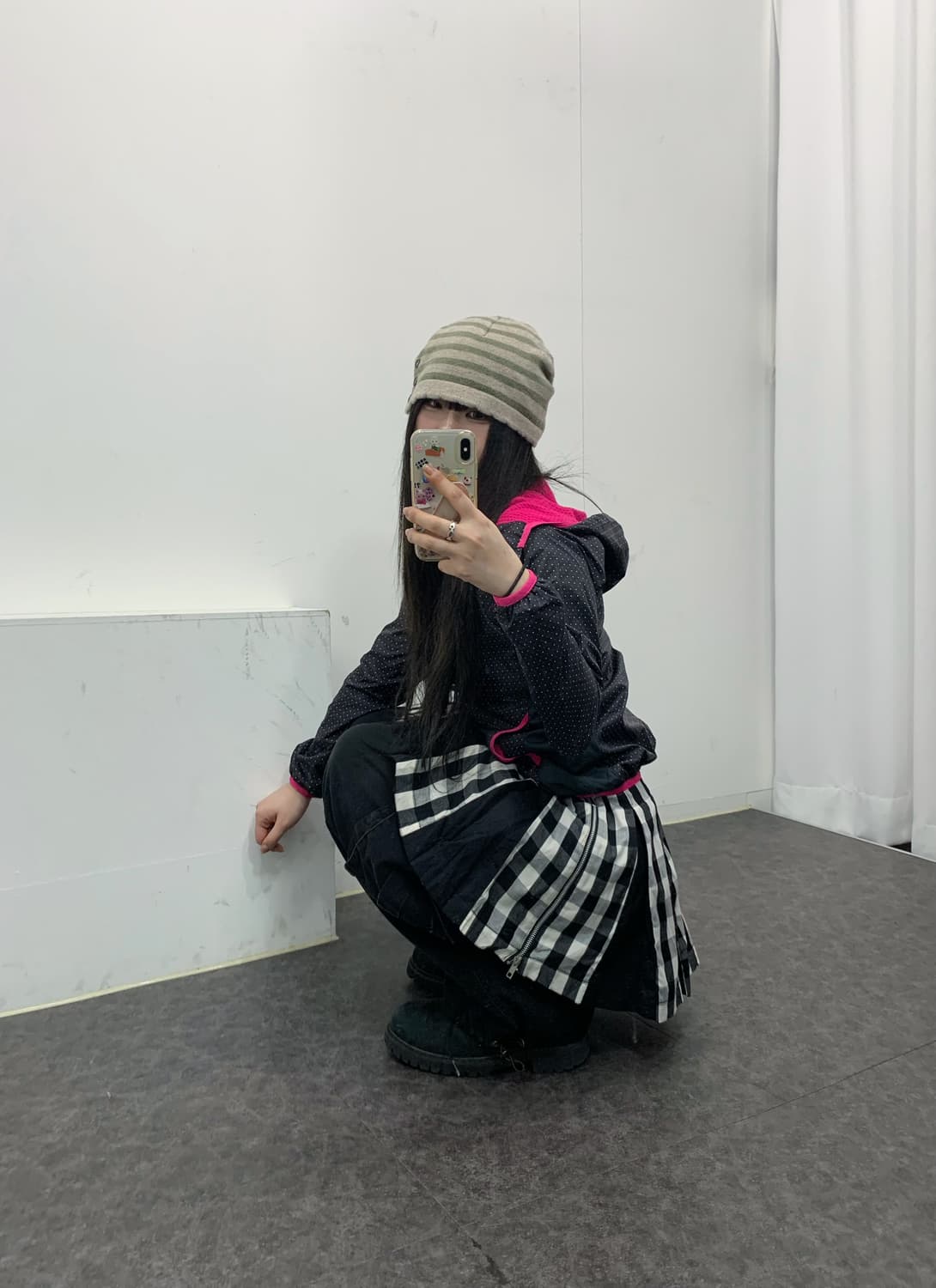 핑크 도트 모리 코디셋 상품이미지2