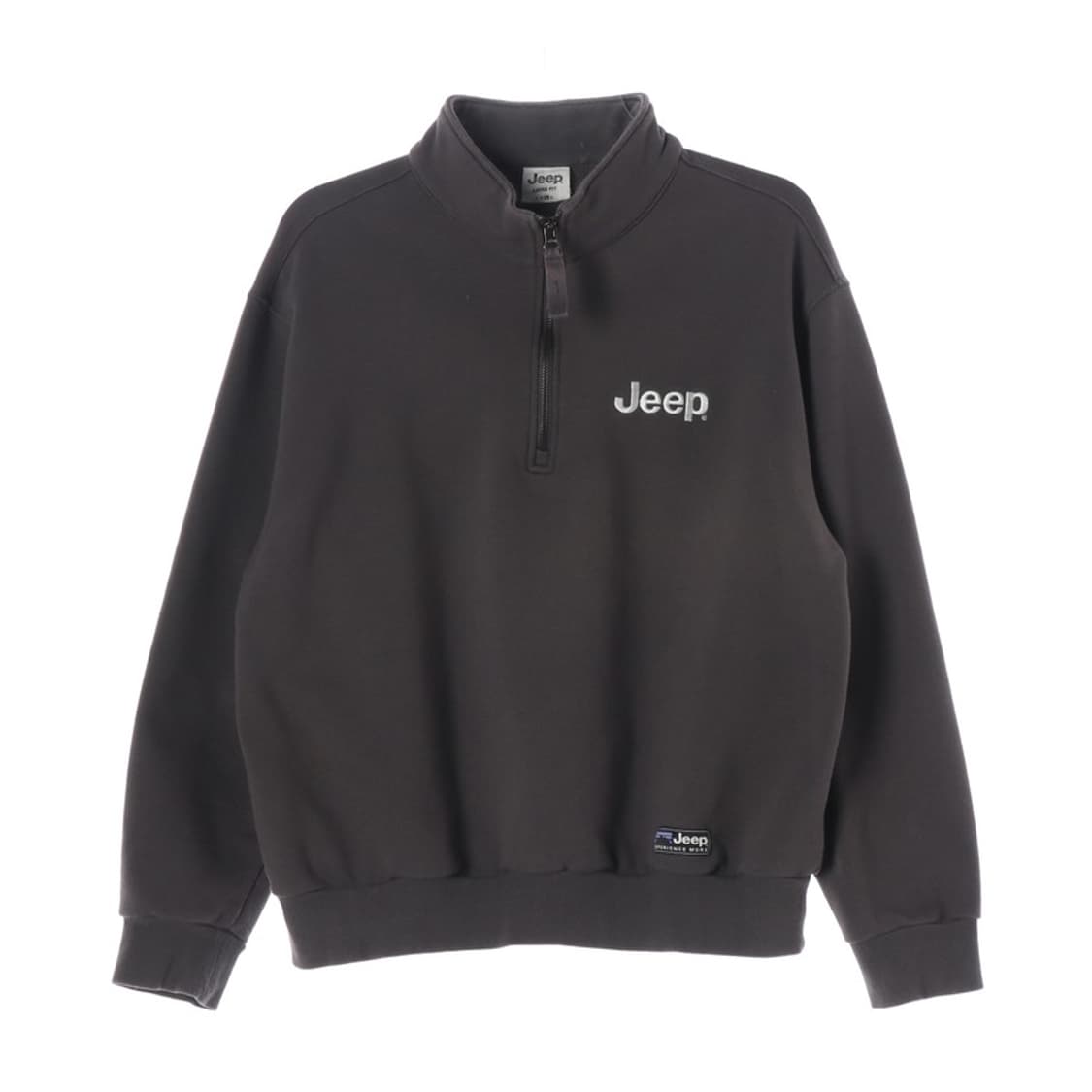 Jeep 자수 로고 루즈핏 반집업 맨투맨 L 상품이미지1