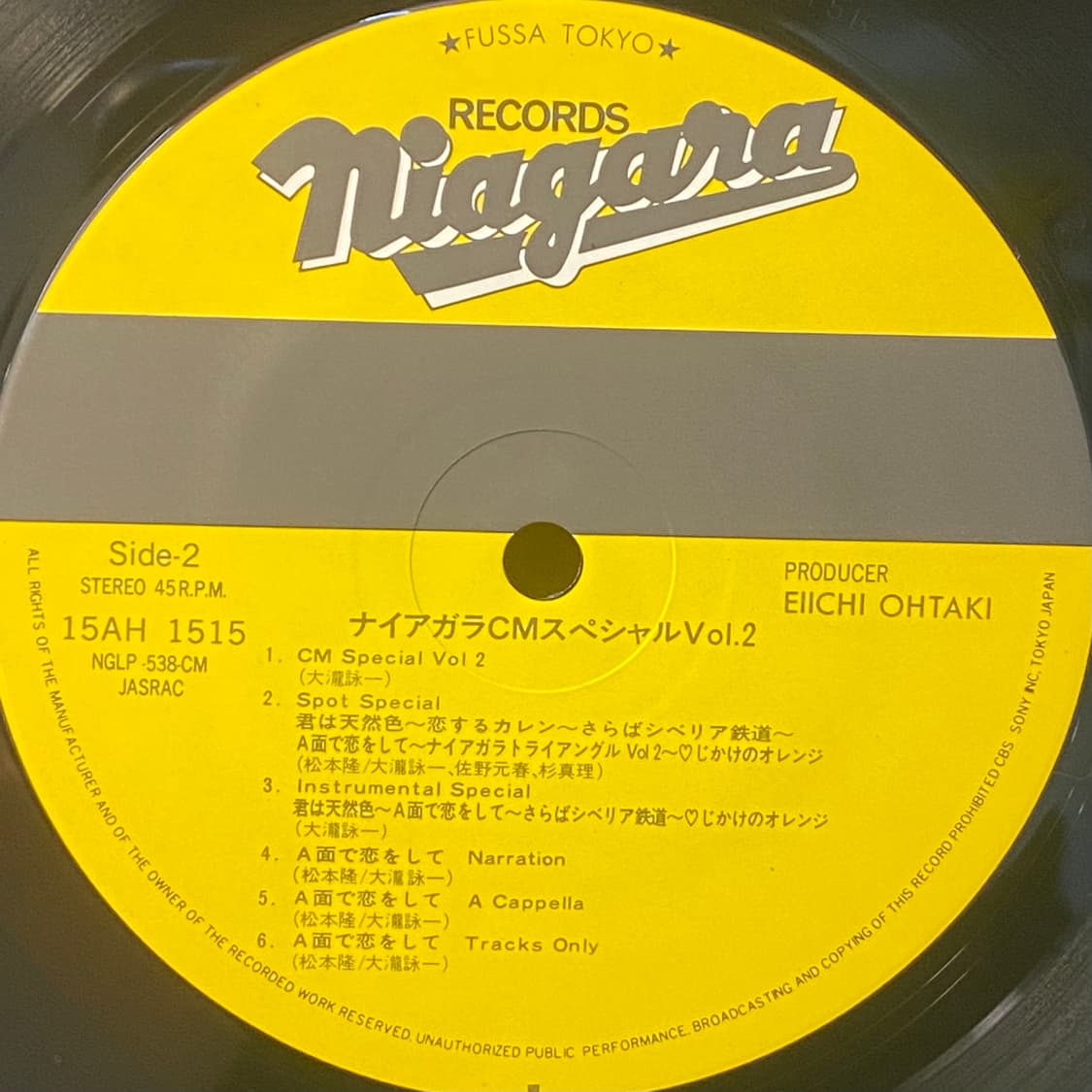 (LP) Eiichi Ohtaki -Niagara CM Special 2 상품이미지5