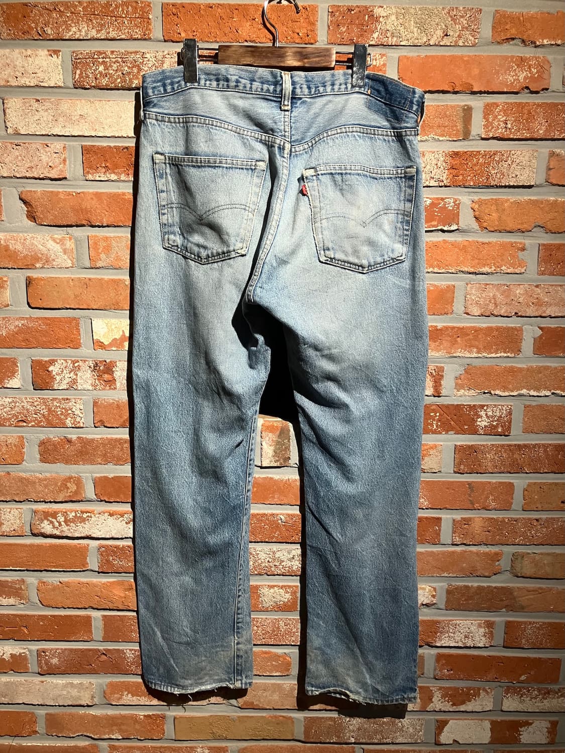 80s USA 빈티지 리바이스 501 이행기 논셀비지 데님 팬츠 상품이미지5