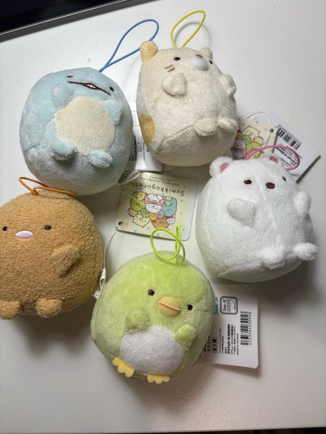 일괄 ) 스밋코구라시 산엑스 인형 마스코트 키링 리락쿠마 키티 상품이미지2