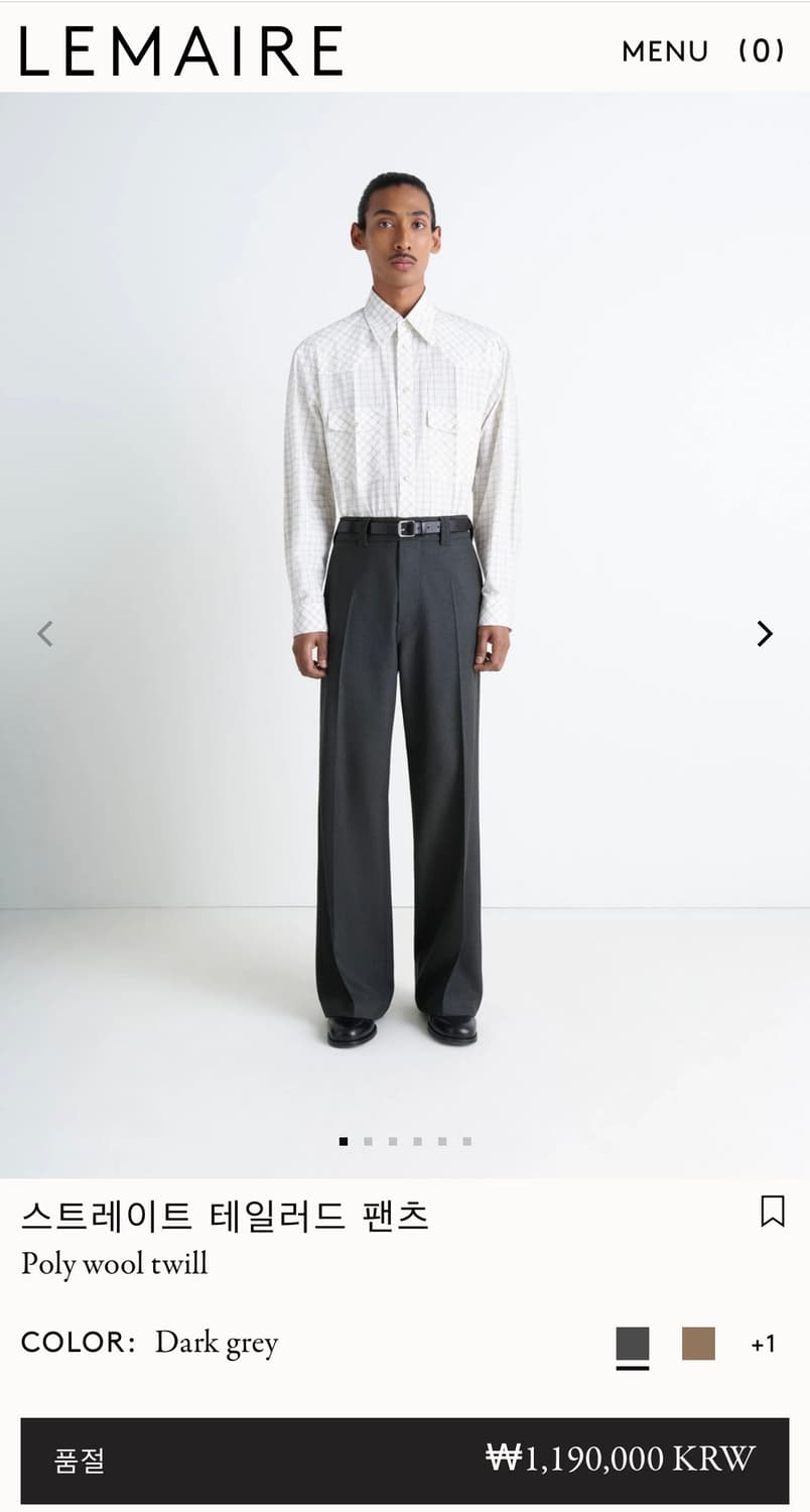 르메르 테일러드 싱글 브레스트 셋업 신품 상품이미지3