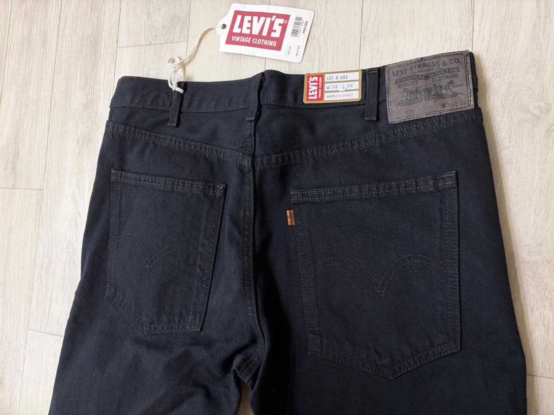 리바이스빈티지클로딩 LVC 1969 606 블랙오버다이 콘밀 34X34 상품이미지5