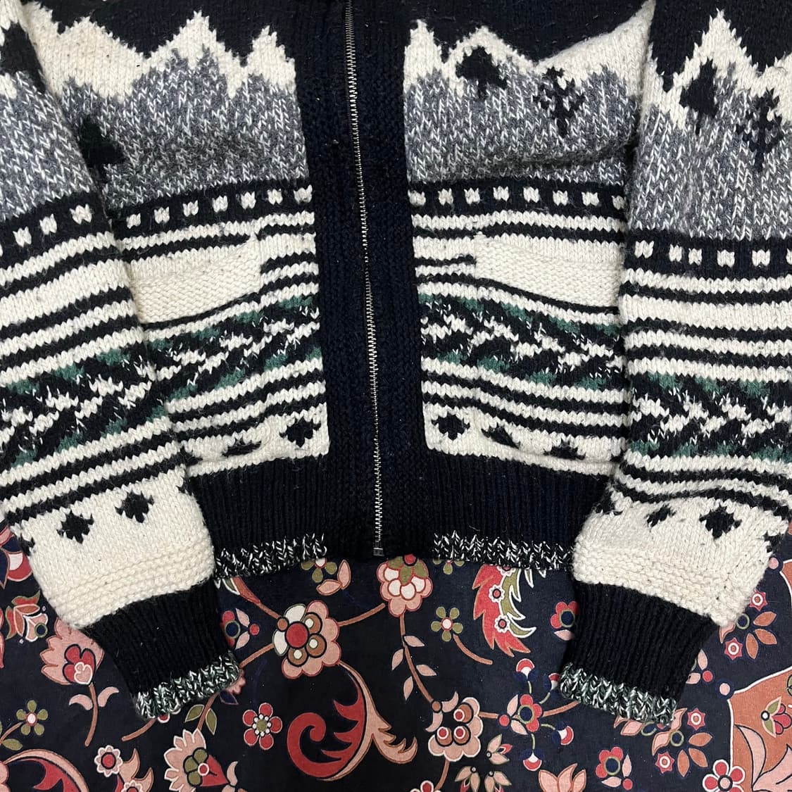 아메리칸이글 노르딕 니트 집업 XS/85 상품이미지4