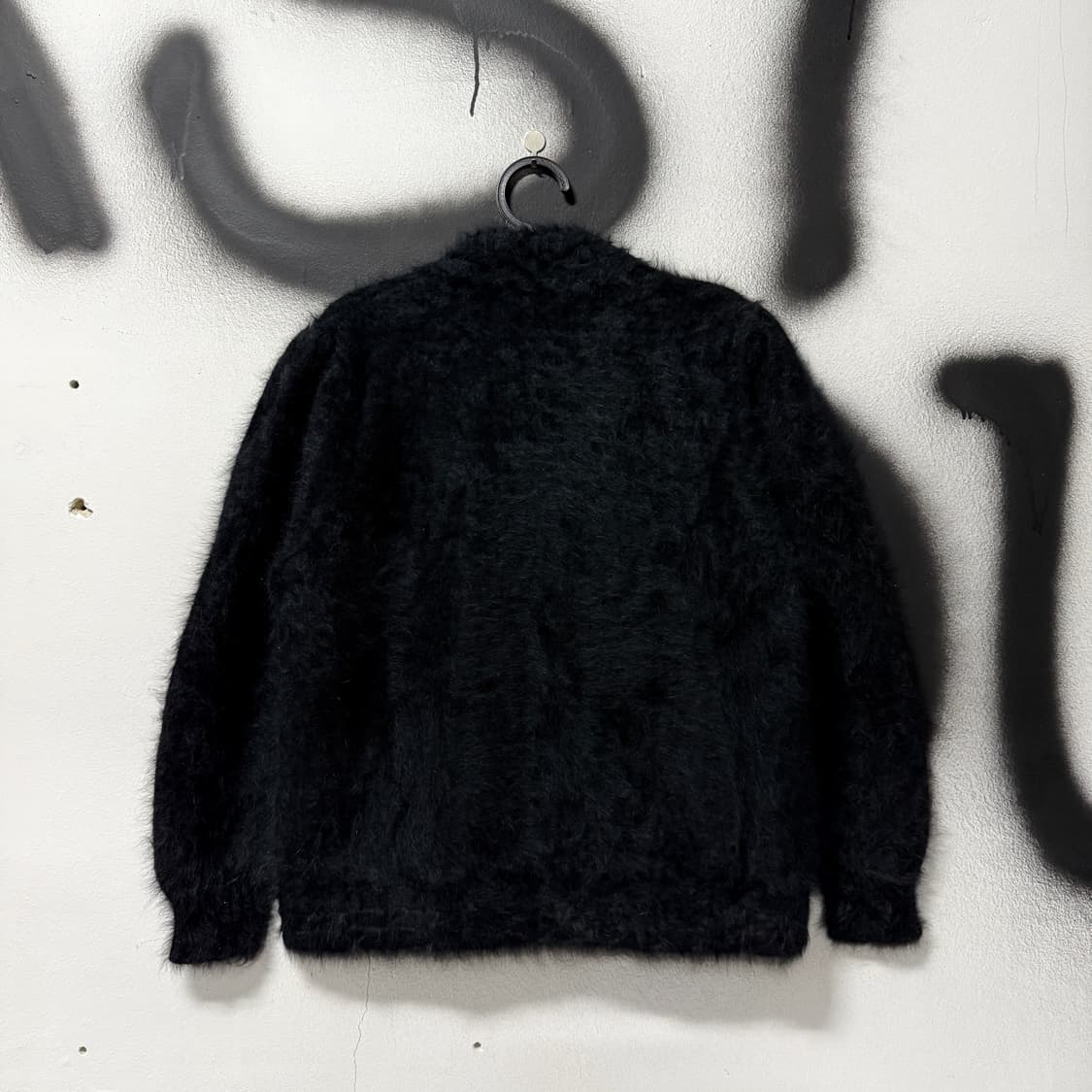 VTG 빈티지 비즈 자수 디테일 앙고라 모헤어 니트 가디건 상품이미지2